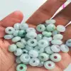 Jade loose beads, tricolor jade beads, large-hole abacus beads, jade ring bracelet, DIY wheel beads, spacers details Picture